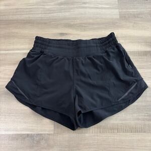 Lululemon Hotty Hot Short High-Rise 2.5" Women Size 6 Black